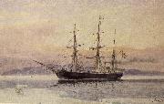 unknow artist polarfartyget vega pa en akvarell av jacob hagg USA oil painting reproduction